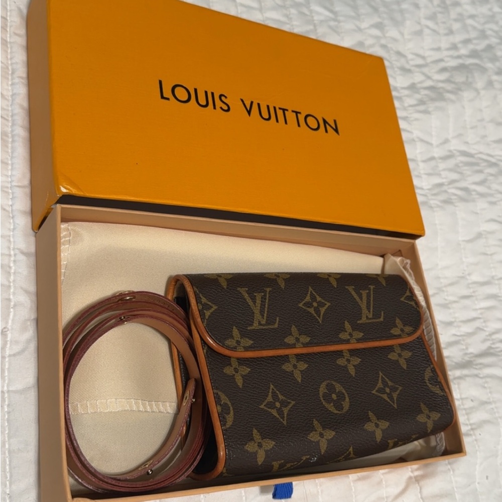 Louis Vuitton Brown Monogram Florentine pochette waist belt Bag